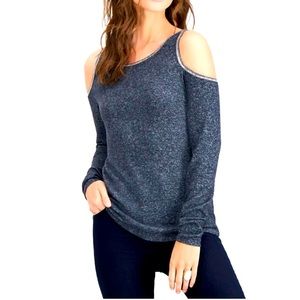 Inc International Concepts Womens Jewel Embellished Cold Shoulder Top 2X-Large